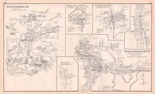 Wolfeborough, Wolfeborough Junction, Wolfeborough Town, Bartlett Town, Union, Wakefield, New Hampshire State Atlas 1892 Uncolored